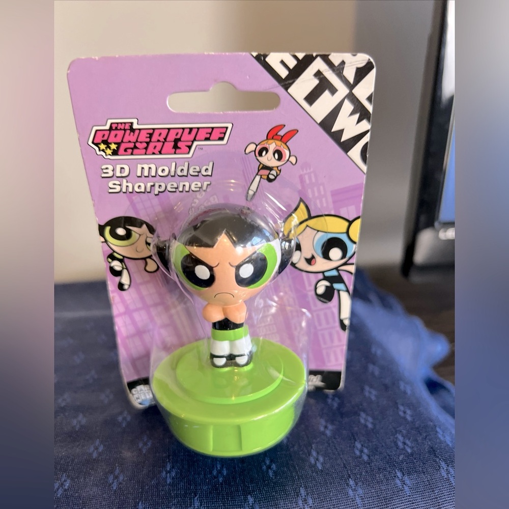 The Powerpuff Girls Buttercup 2001 3D Molded Sharpener In Package